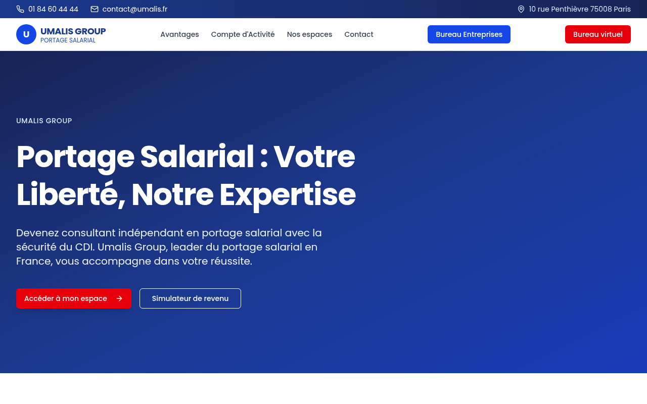 Aperçu de Console Portage Salarial